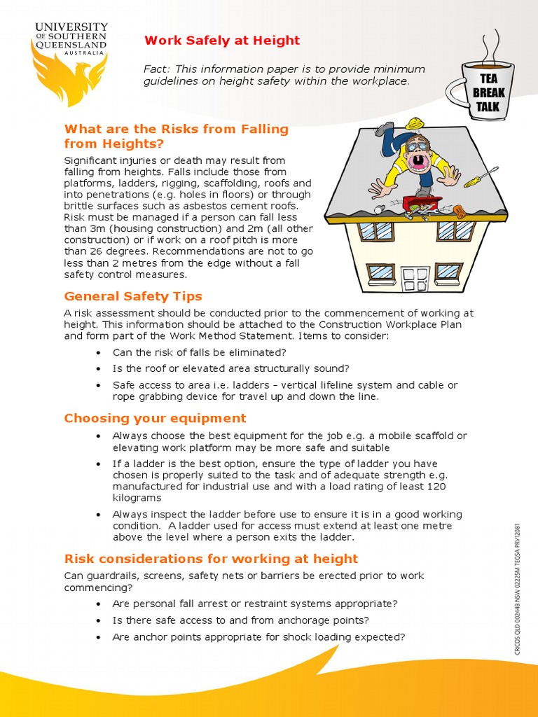 Detail Method Statement For Working At Height Template Nomer 19