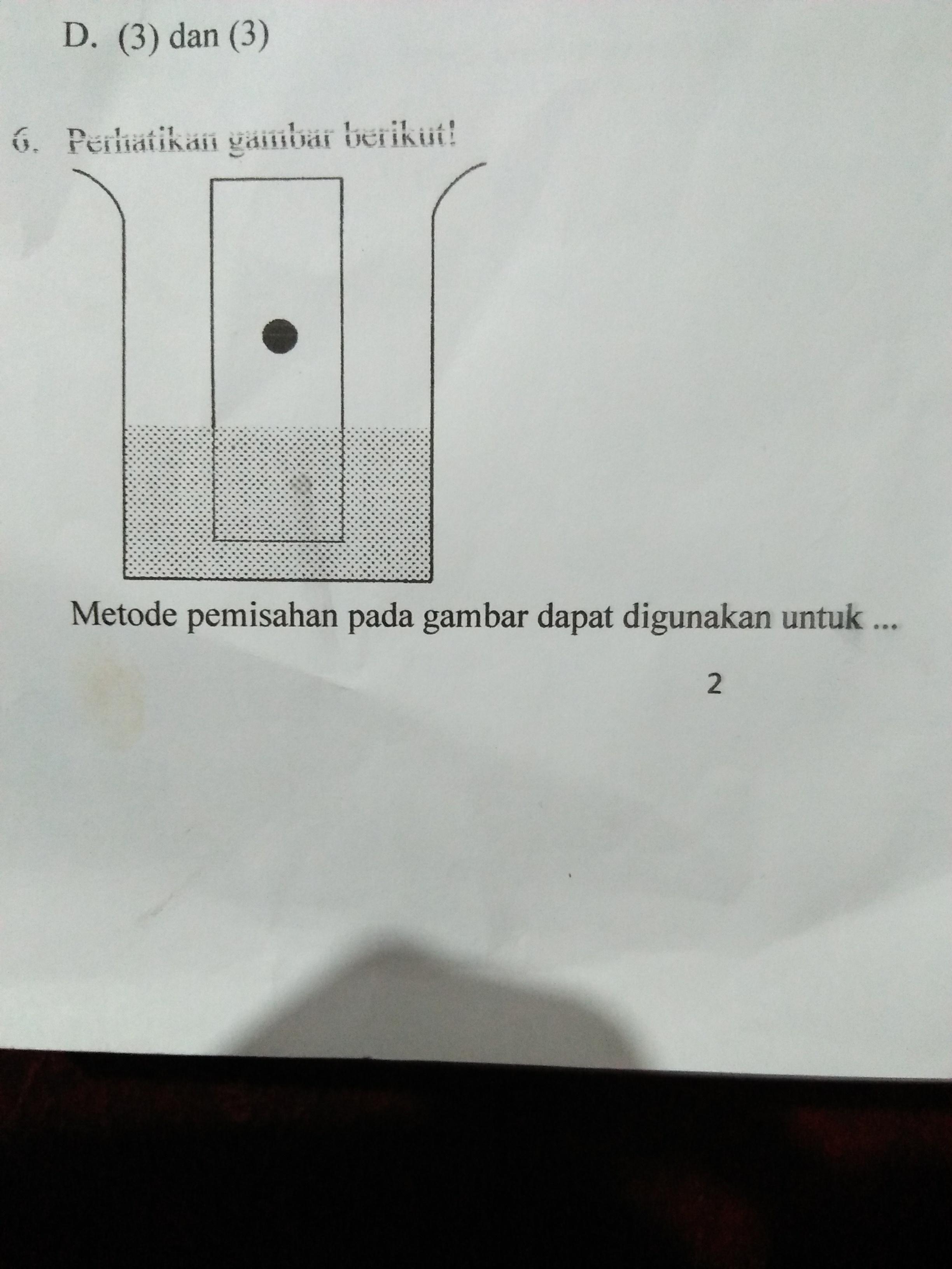 Detail Metode Pemisahan Pada Gambar Dapat Digunakan Untuk Nomer 6