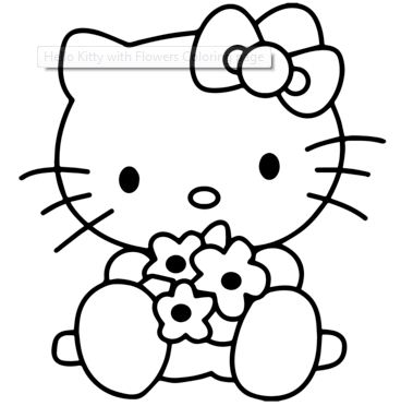 Detail Mewarnai Gambar Boneka Hello Kitti Nomer 5