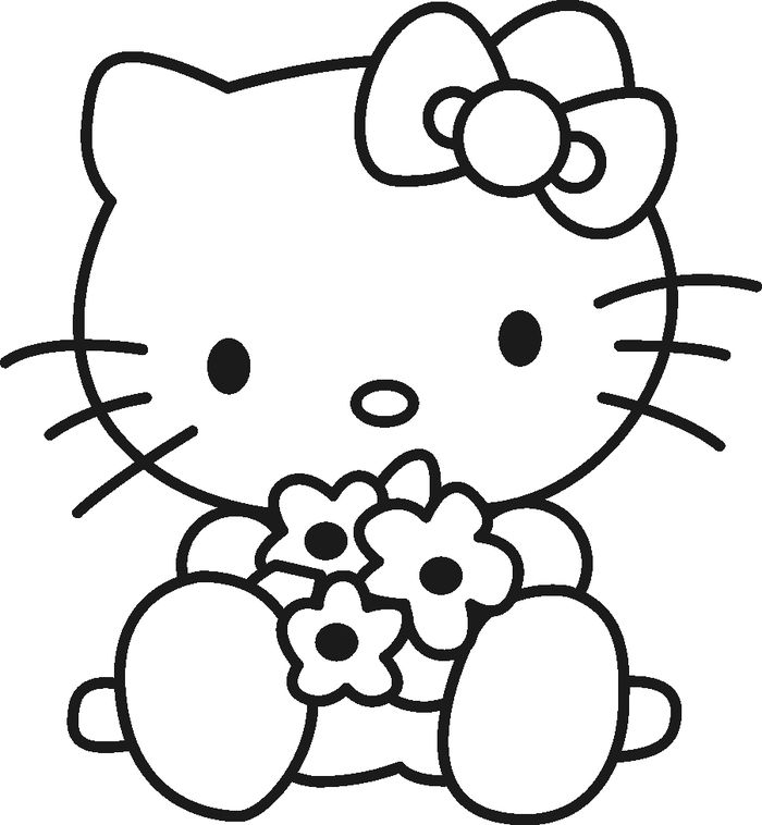 Detail Mewarnai Gambar Hello Kitty Nomer 11