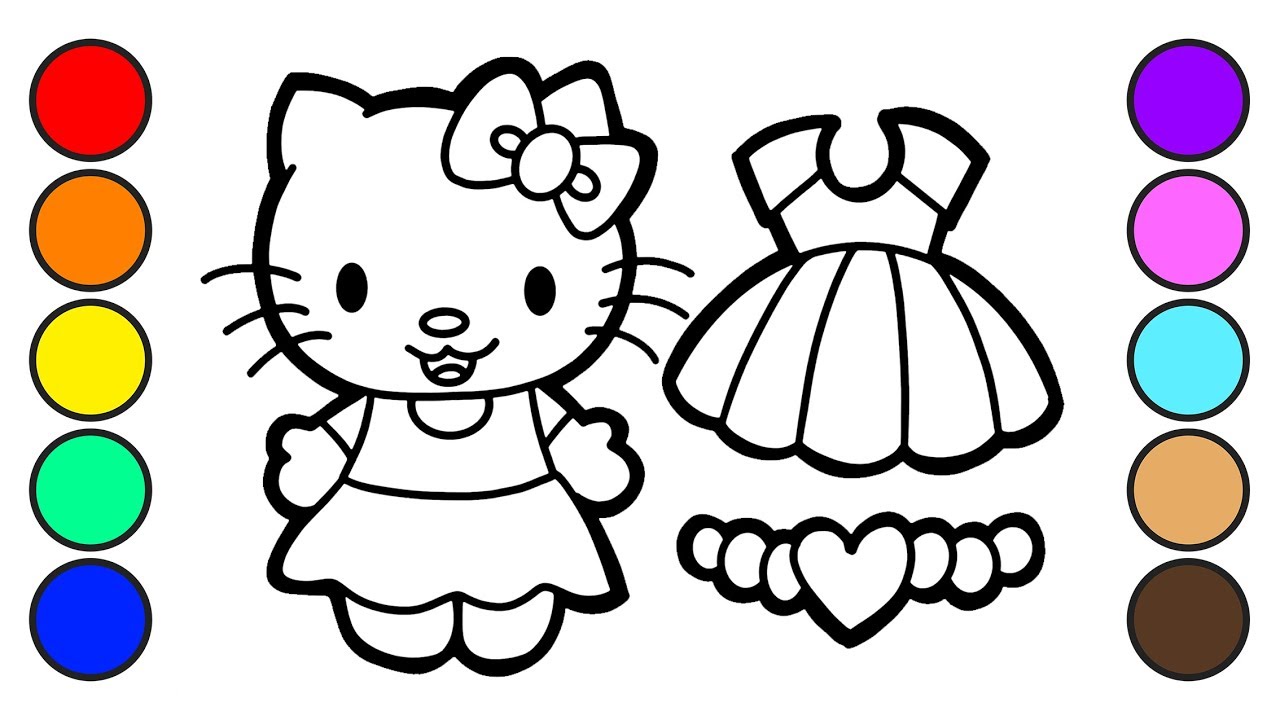 Detail Mewarnai Gambar Hello Kitty Terbaru Nomer 38