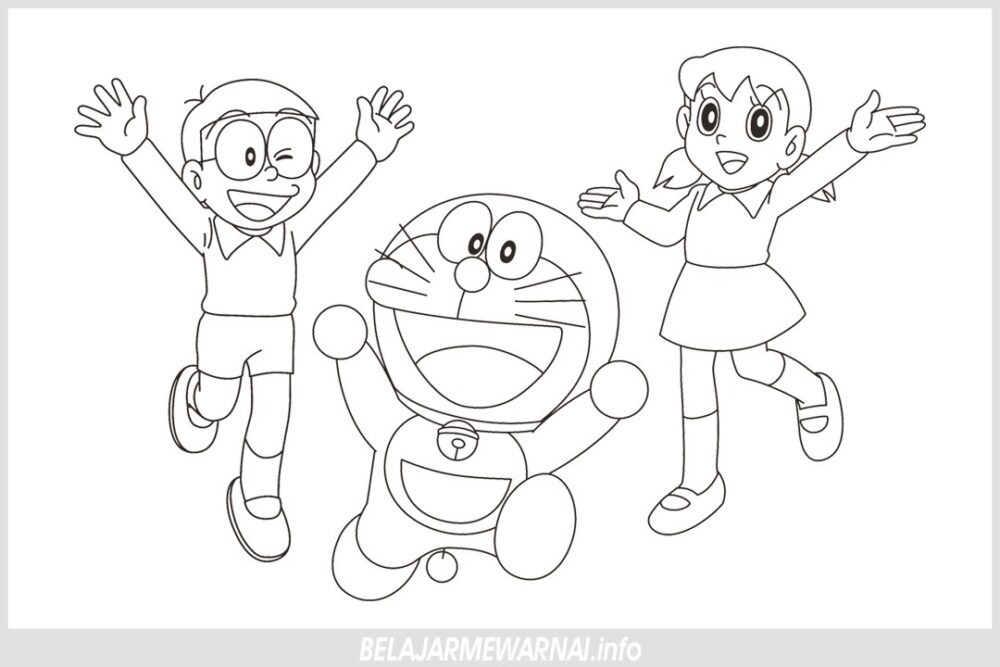 Detail Mewarnai Gambar Shizuka Doraemon Nomer 4