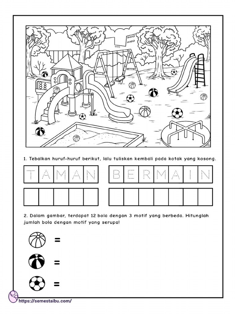 Detail Mewarnai Gambar Tema Rekreasi Untuk Anak Tk Nomer 36