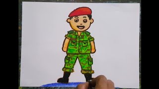 Detail Mewarnai Gambar Tentarauntuk Anak Paud Nomer 19