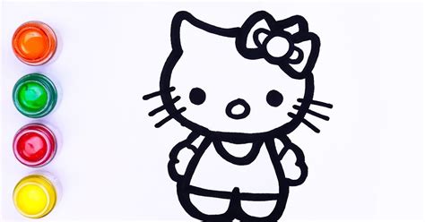 Detail Mewarnai Gambar Ulang Tahun Tema Hello Kitty Nomer 14