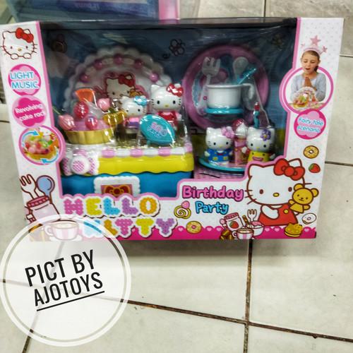 Detail Mewarnai Gambar Ulang Tahun Tema Hello Kitty Nomer 41