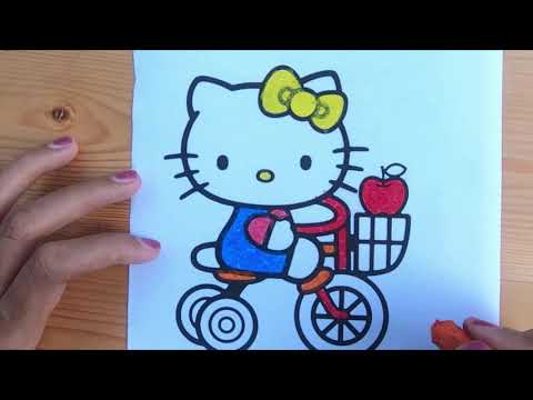 Detail Mewarnai Hello Kitty Dengan Crayon Nomer 10