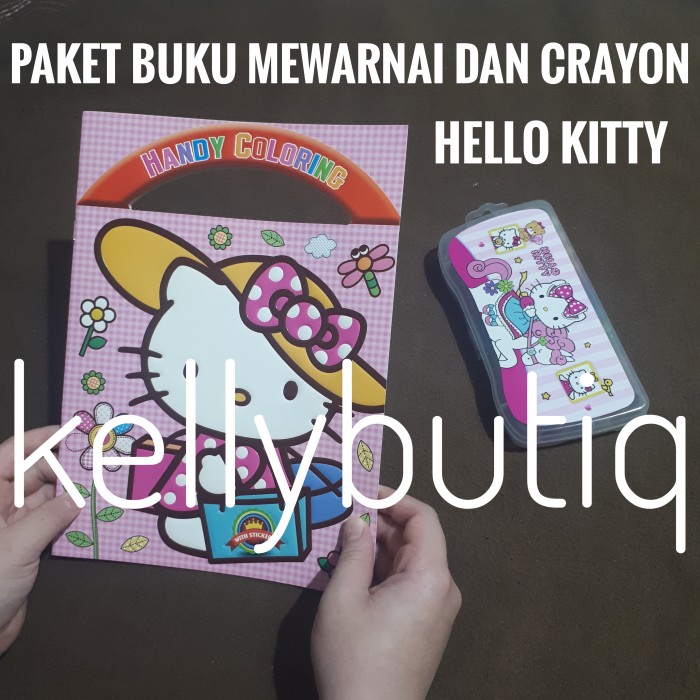 Detail Mewarnai Hello Kitty Dengan Crayon Nomer 36