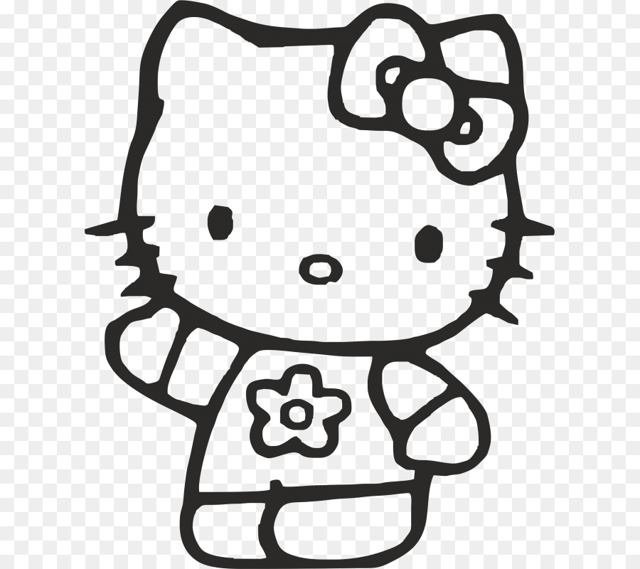 Detail Mewarnai Kartun Hello Kitty Nomer 25