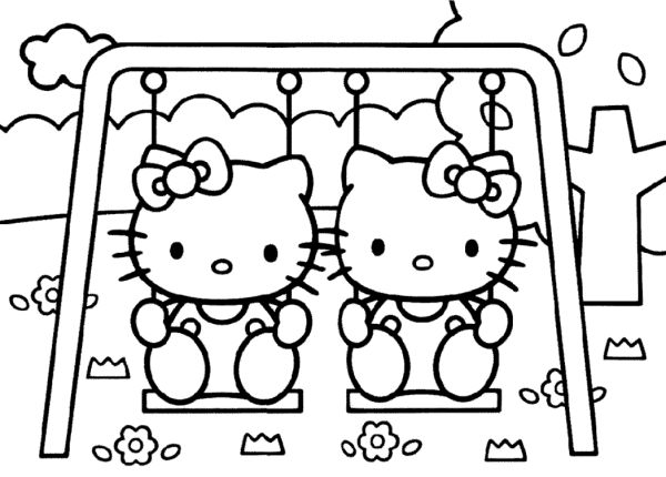 Detail Mewarnai Kartun Hello Kitty Nomer 35