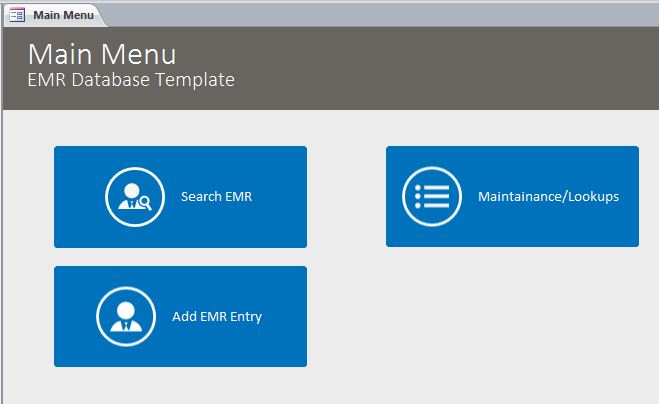 Detail Microsoft Access Patient Database Template Nomer 23