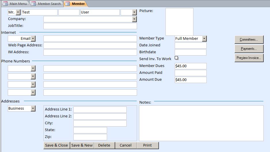 Detail Microsoft Access Patient Database Template Nomer 42