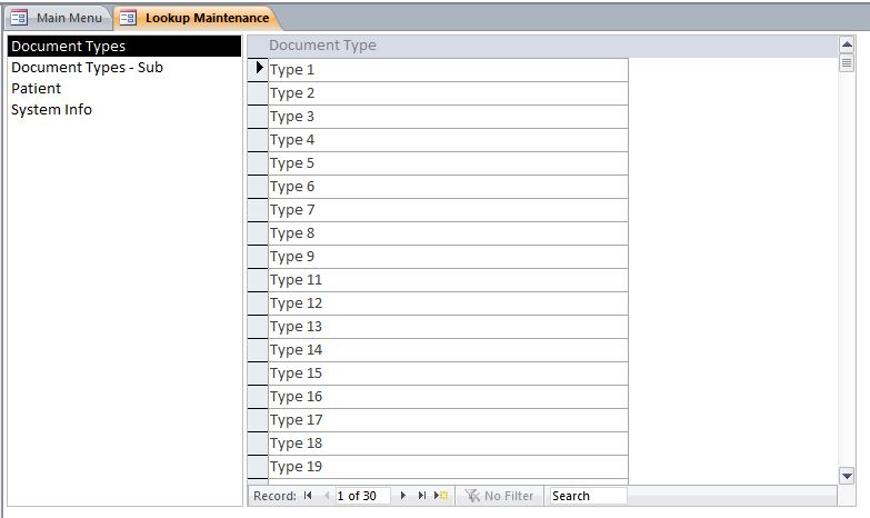 Detail Microsoft Access Patient Database Template Nomer 47