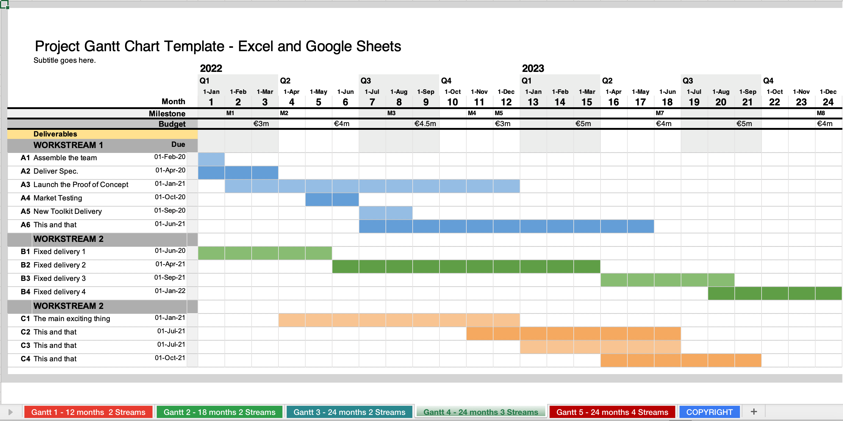 Detail Microsoft Excel Gantt Chart Template Nomer 25