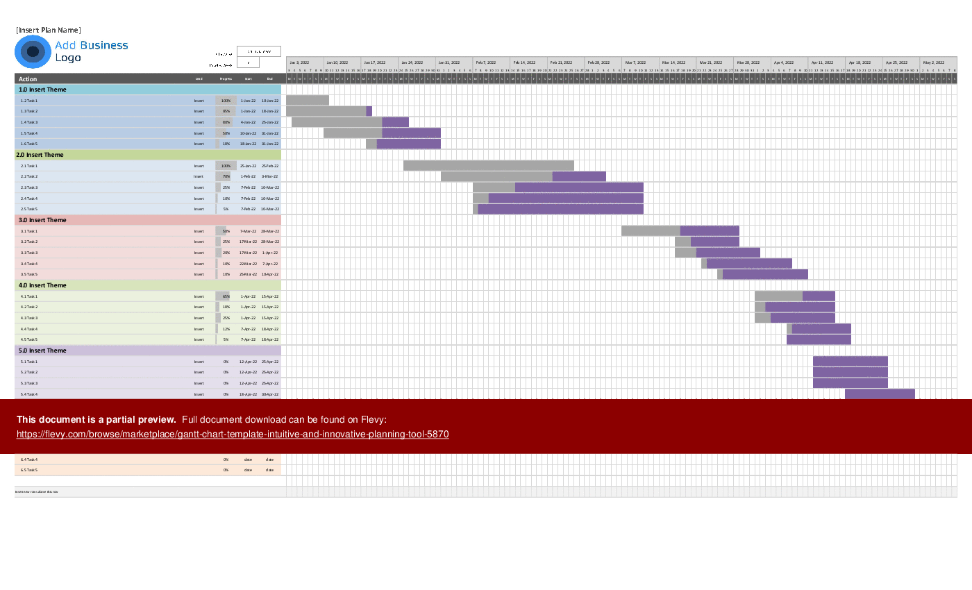 Detail Microsoft Excel Gantt Chart Template Nomer 55