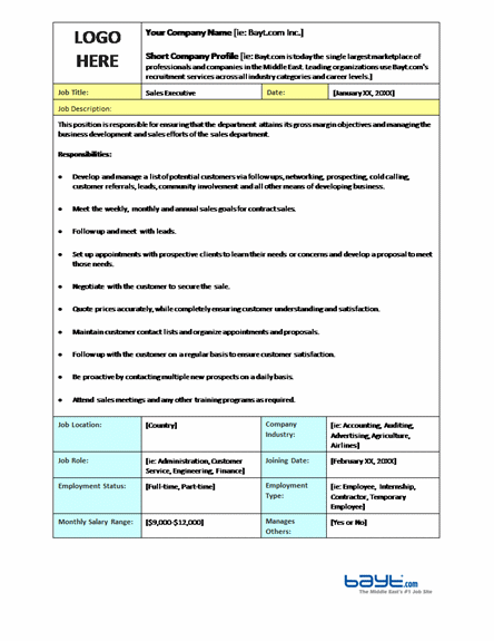 Detail Microsoft Job Description Template Nomer 14