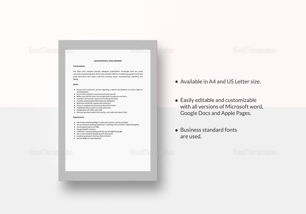 Download Microsoft Job Description Template Nomer 33