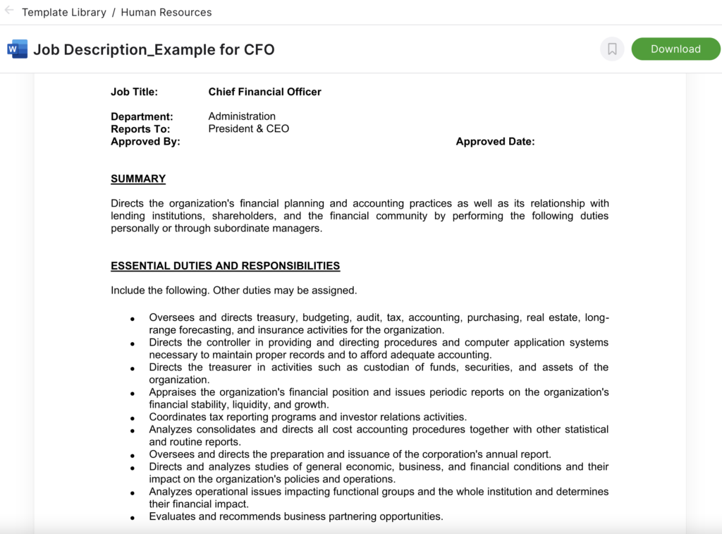 Detail Microsoft Job Description Template Nomer 5