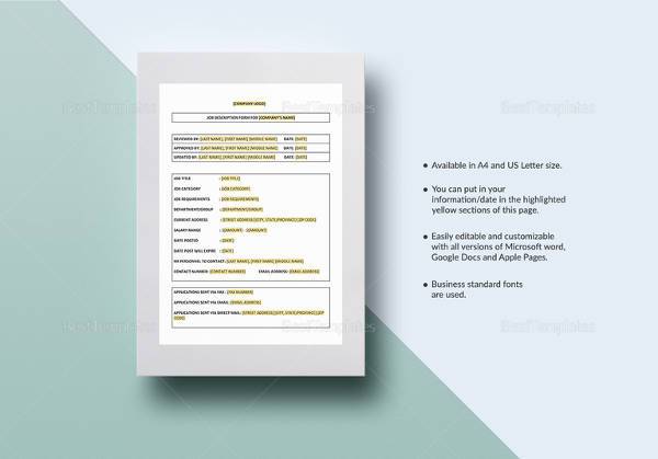 Detail Microsoft Job Description Template Nomer 54