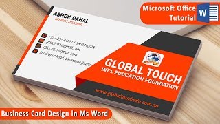 Detail Microsoft Office Business Card Template Nomer 12