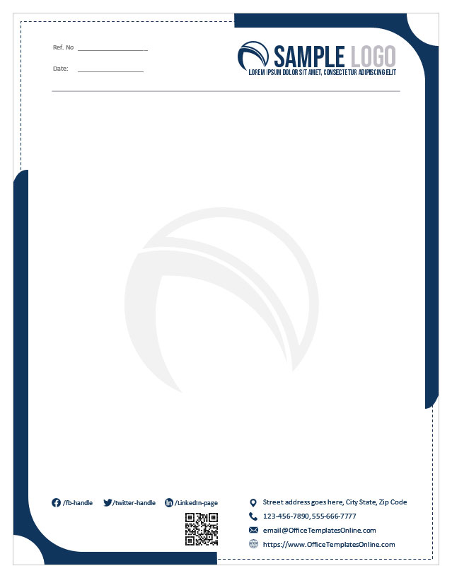 Detail Microsoft Office Letterhead Template Nomer 6