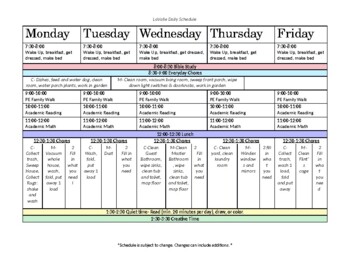 Detail Microsoft Word Daily Schedule Template Nomer 40