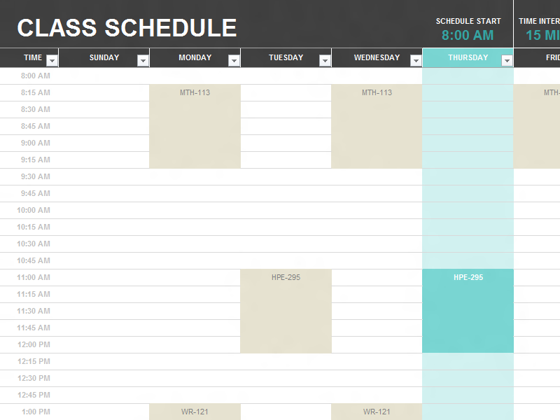 Detail Microsoft Word Daily Schedule Template Nomer 43