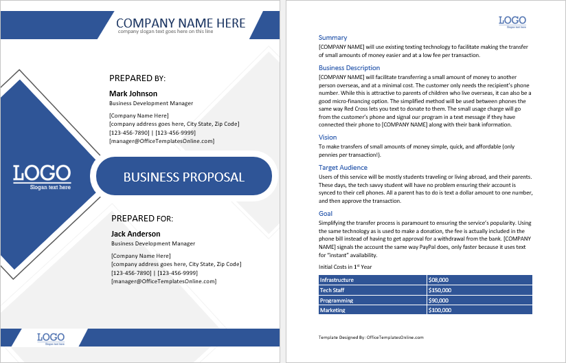 Microsoft Word Proposal Template - KibrisPDR
