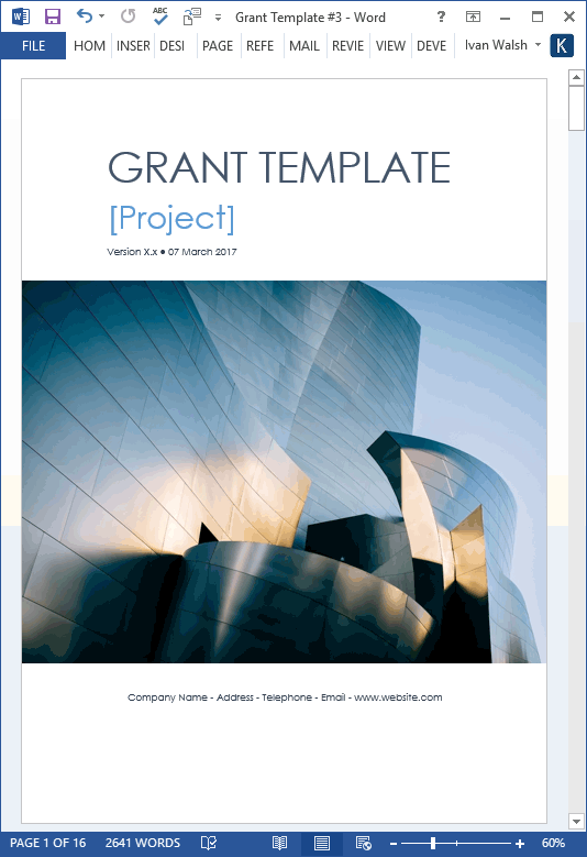 Detail Microsoft Word Proposal Template Nomer 27