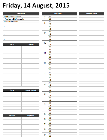 Detail Microsoft Word Schedule Template Nomer 21