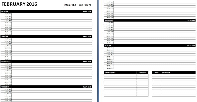 Detail Microsoft Word Schedule Template Nomer 31