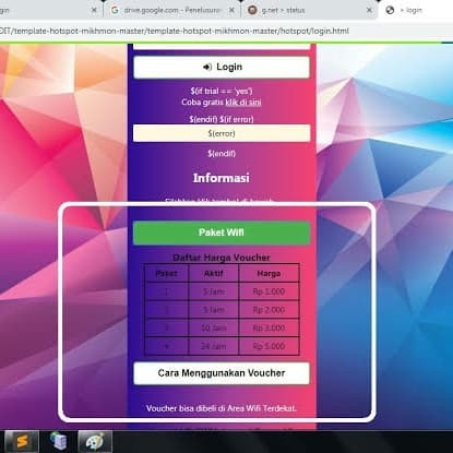 Detail Mikrotik Voucher Template Html Nomer 41
