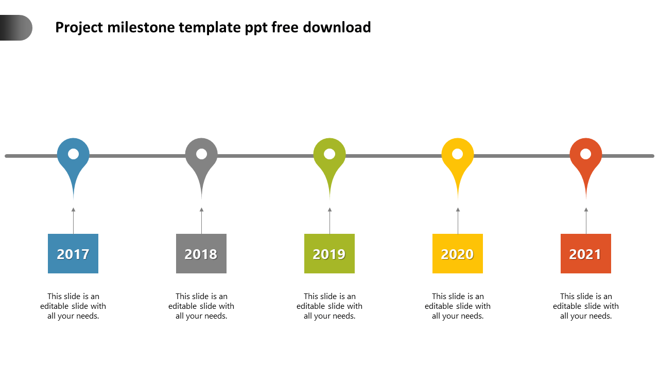 Detail Milestone Ppt Template Free Nomer 17