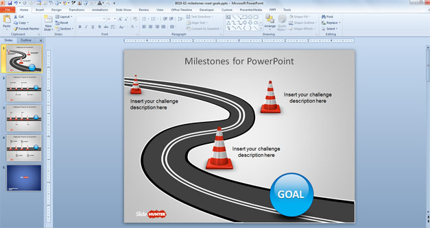 Detail Milestone Ppt Template Free Nomer 40