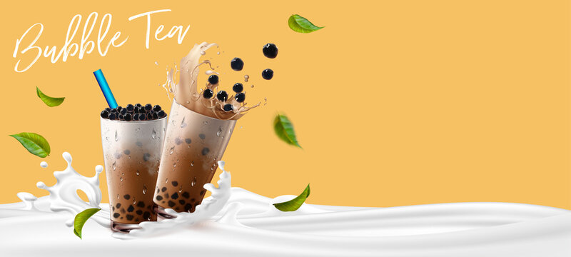 Detail Milk Tea Powerpoint Template Nomer 41