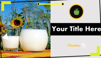 Detail Milk Themed Powerpoint Template Nomer 17