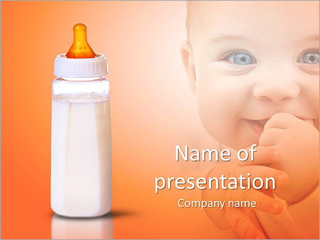 Detail Milk Themed Powerpoint Template Nomer 44