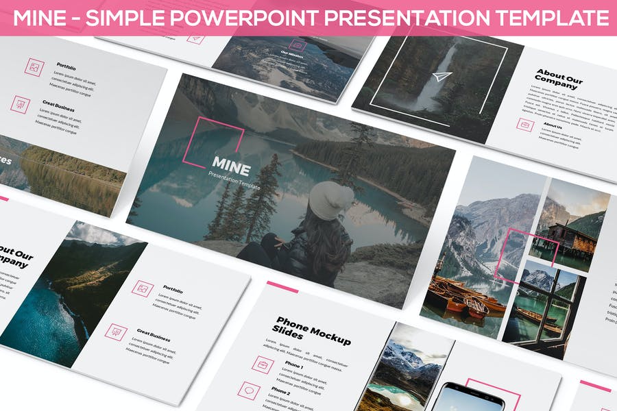 Detail Mina Powerpoint Template Nomer 4