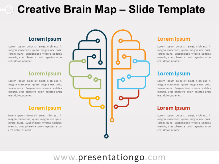 Detail Mind Map Ppt Template Nomer 46