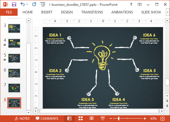 Detail Mind Map Presentation Template Nomer 10