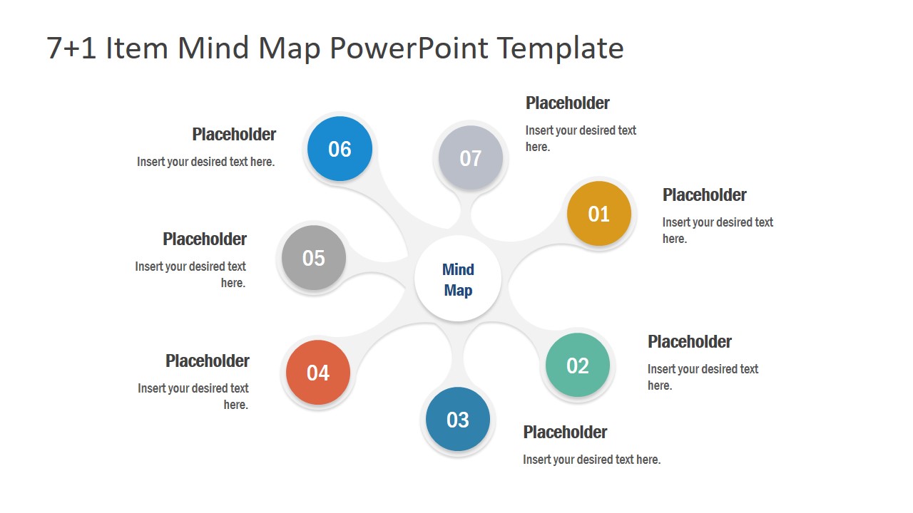 Detail Mind Map Presentation Template Nomer 22