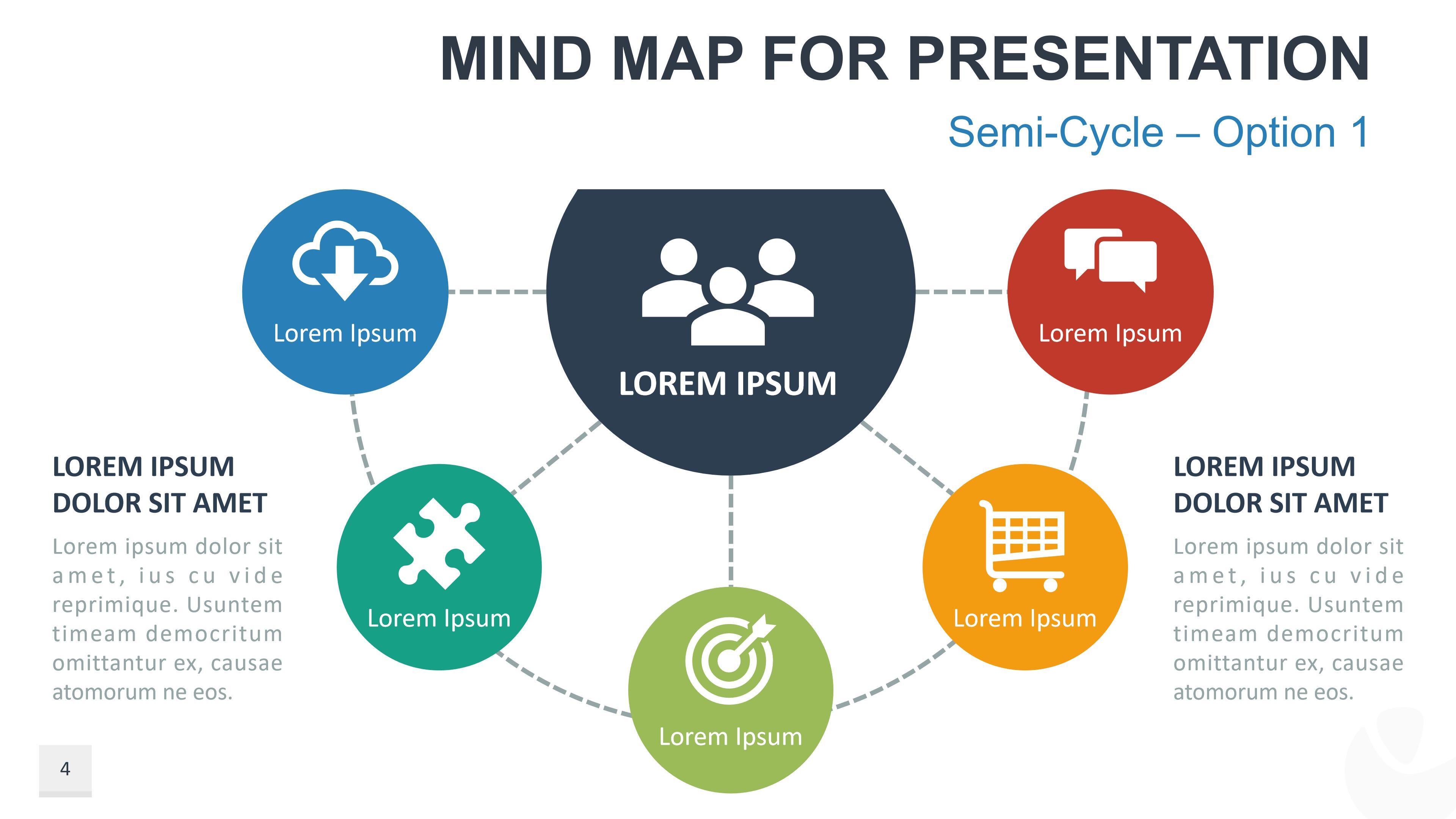 Detail Mind Map Presentation Template Nomer 43