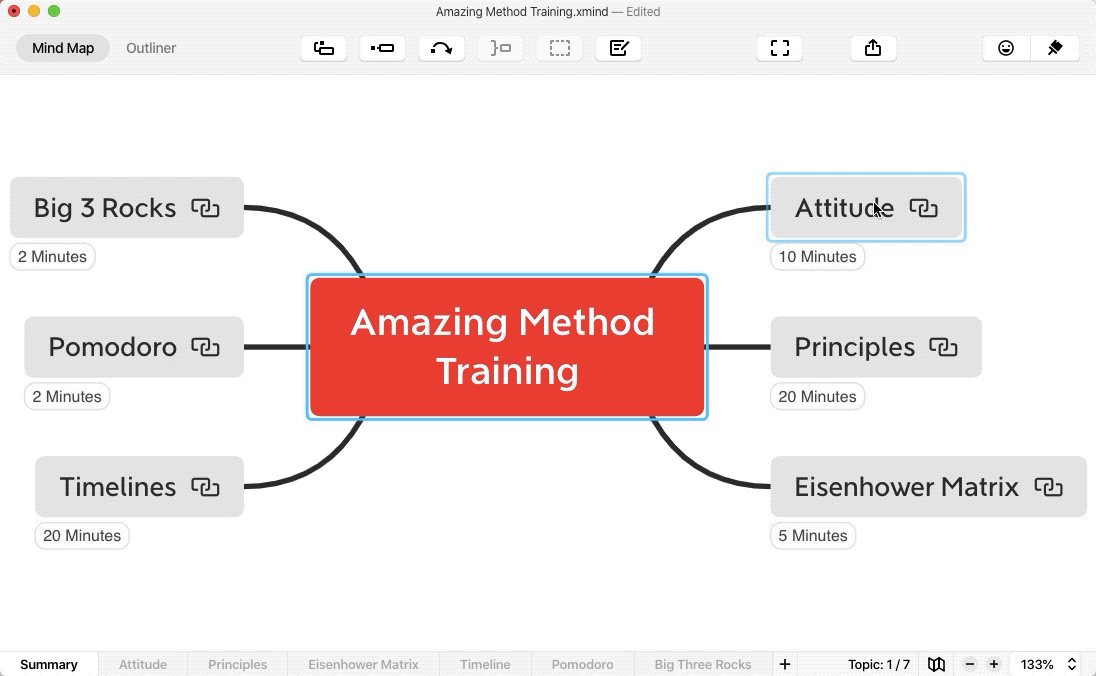 Detail Mind Map Presentation Template Nomer 48