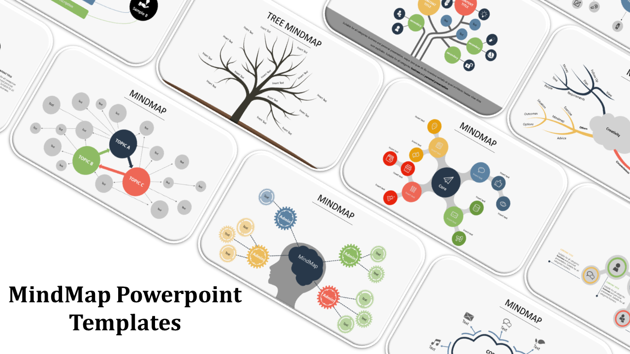 Detail Mind Map Template Powerpoint Nomer 36