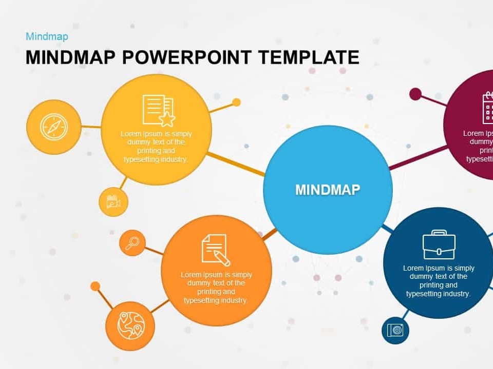 Detail Mind Map Template Powerpoint Nomer 7