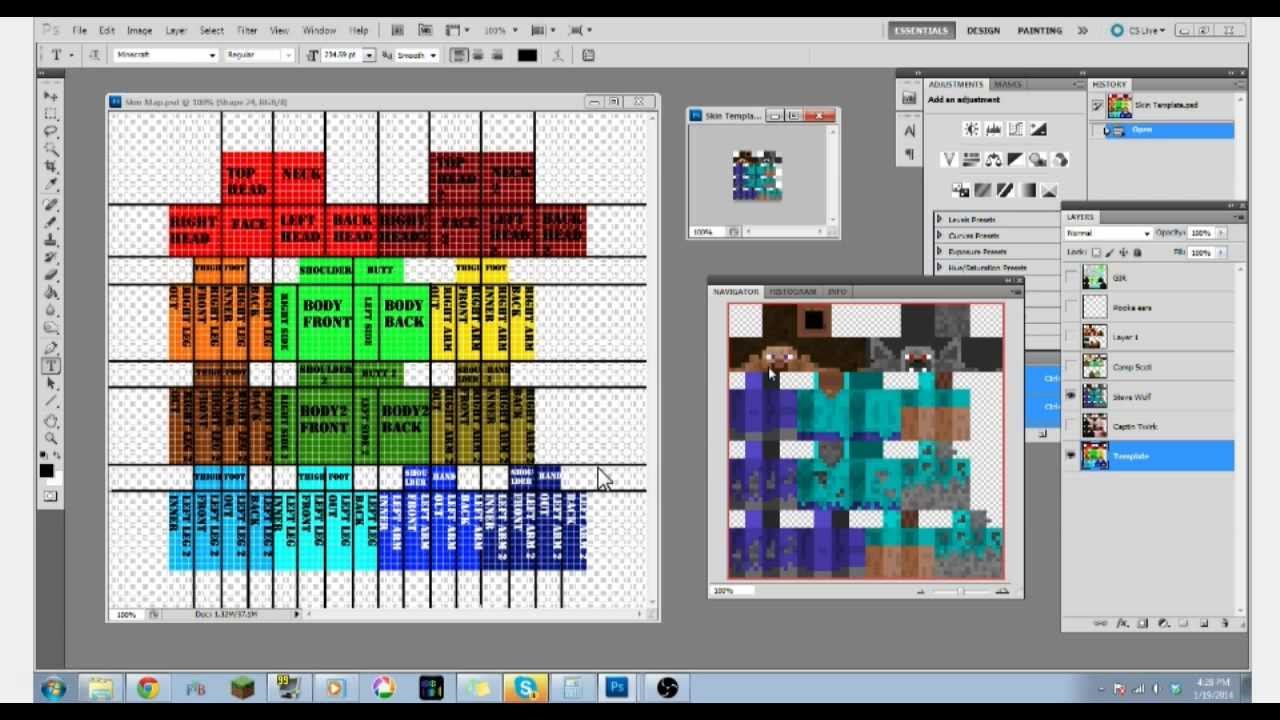 Detail Minecraft Skin Template Nomer 10