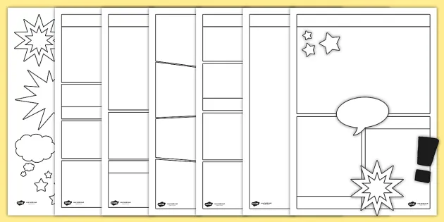 Detail Mini Comic Book Template Nomer 12