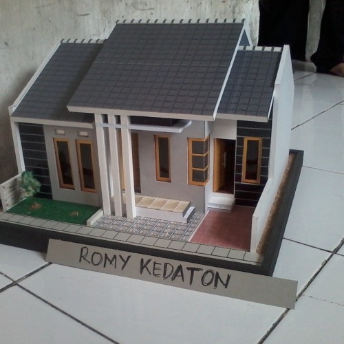 Detail Miniatur Bangunan Rumah Dengan Ukuran Kecil Disebut Nomer 27