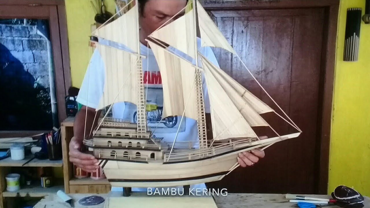 Detail Miniatur Kapal Dari Bambu Nomer 2