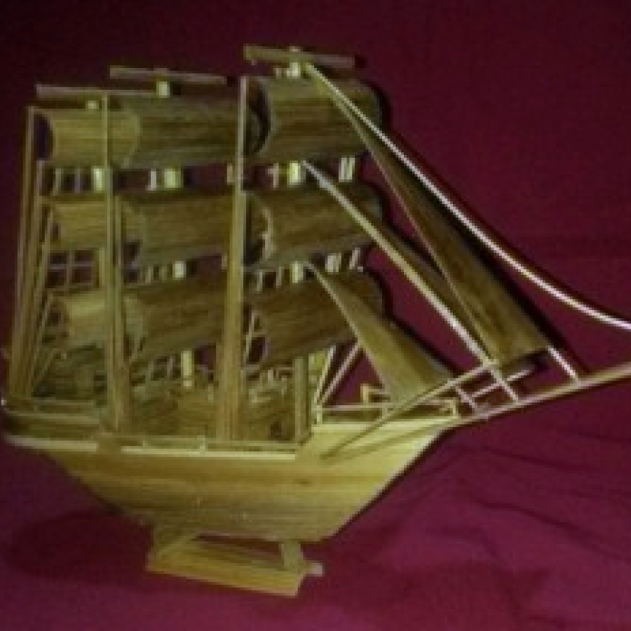 Detail Miniatur Kapal Dari Bambu Nomer 26